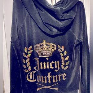 Rare juicy couture track suit sweater black